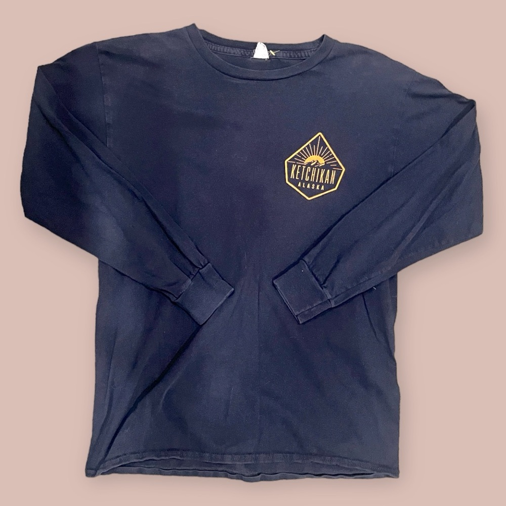 Alaskan Medium Navy Graphic Vintage Tee ‘Keep Her Wild’